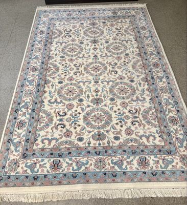 Hand Knotted Indo Nain Persian Wool Rug