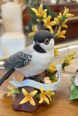 Vintage Lenox Garden Bird Chickadee