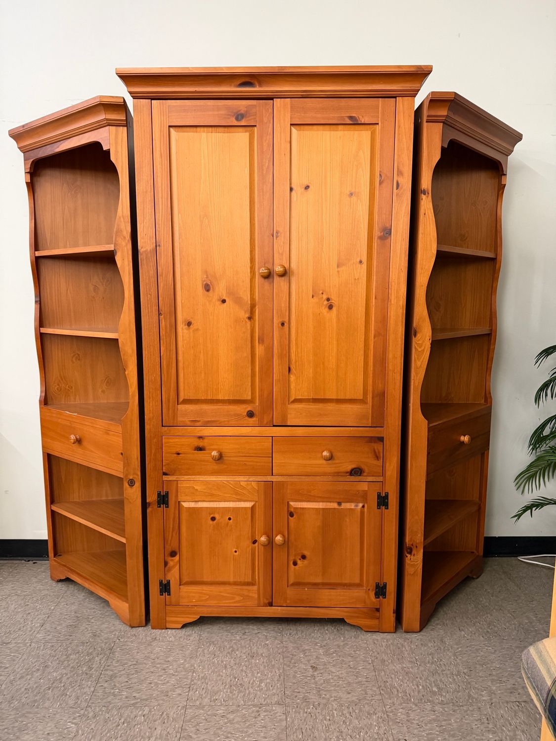 3 PC Pine Entertainment Unit by Broyhill