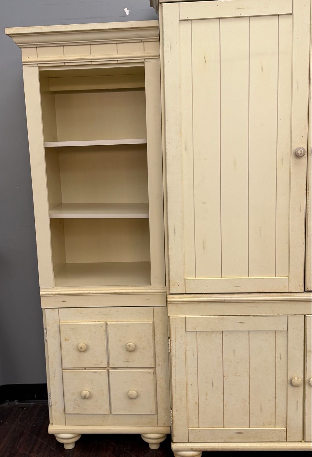 Left Pier Farmhouse Style Shelf Unit Left Pier Farmhouse Style Shelf Unit