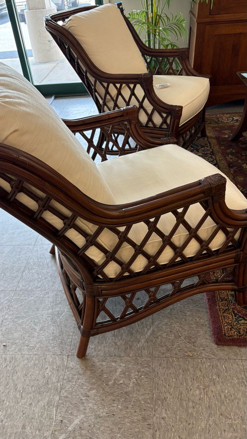 3PC Tradewinds Rattan Sofa + Arm Chairs
