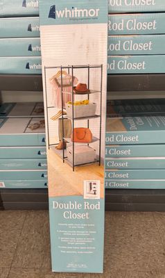 NIB Double Rod Closet