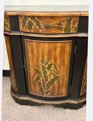 Sophisticated Tropical Accent Cabinet