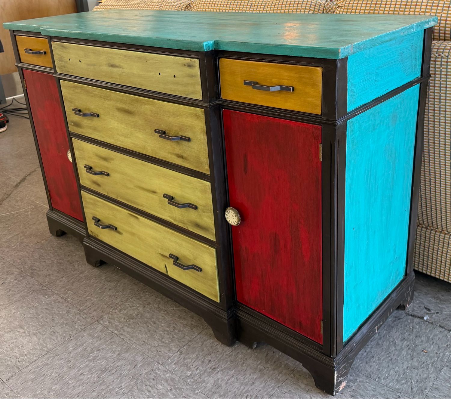 Upcycled Mexican Rustic Style Antique Buffet Upcycled Mexican Rustic Style Antique Buffet