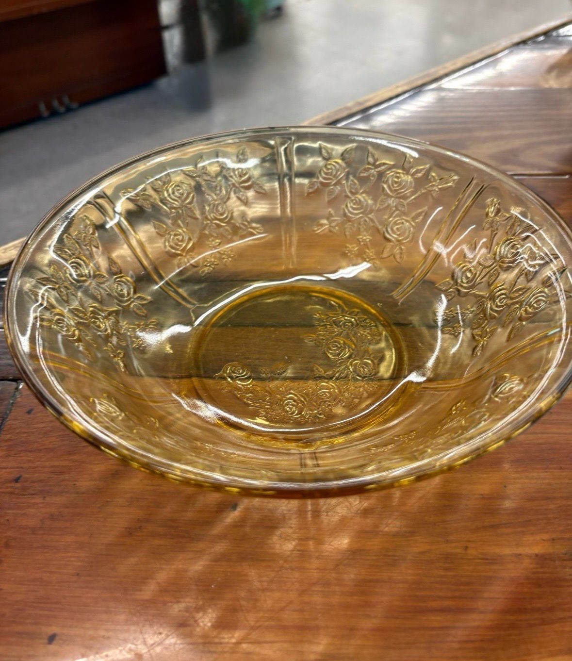 Amber Yellow Depression Bowl Amber Yellow Depression Bowl