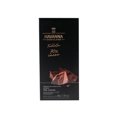 Tableta cacao 70% - 80grs.