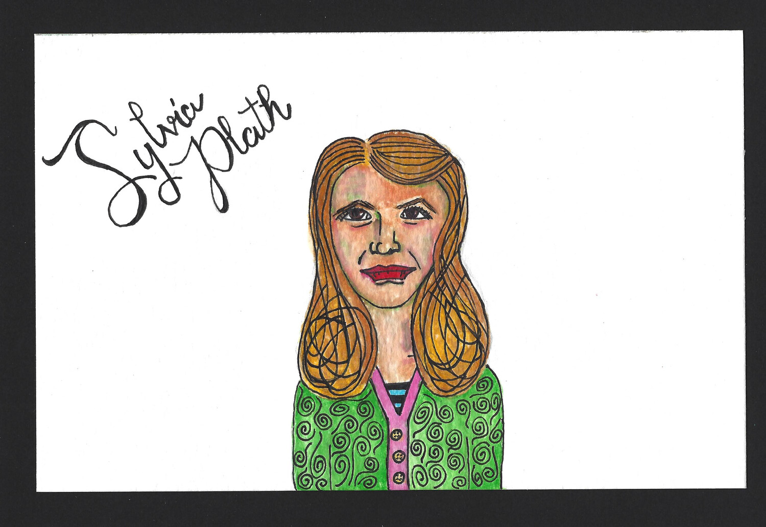 "Sylvia Plath" Print - Dead Authors Collection "Sylvia Plath" Print - Dead Authors Collection
