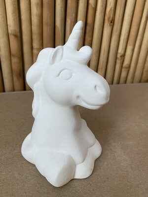 Paint Your Own Pottery - Ceramic 
 Sitting Unicorn Figurine Painting Kit