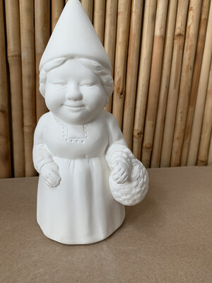 Paint Your Own Pottery - Ceramic 
 Ms. Gnome Figurine Painting Kit