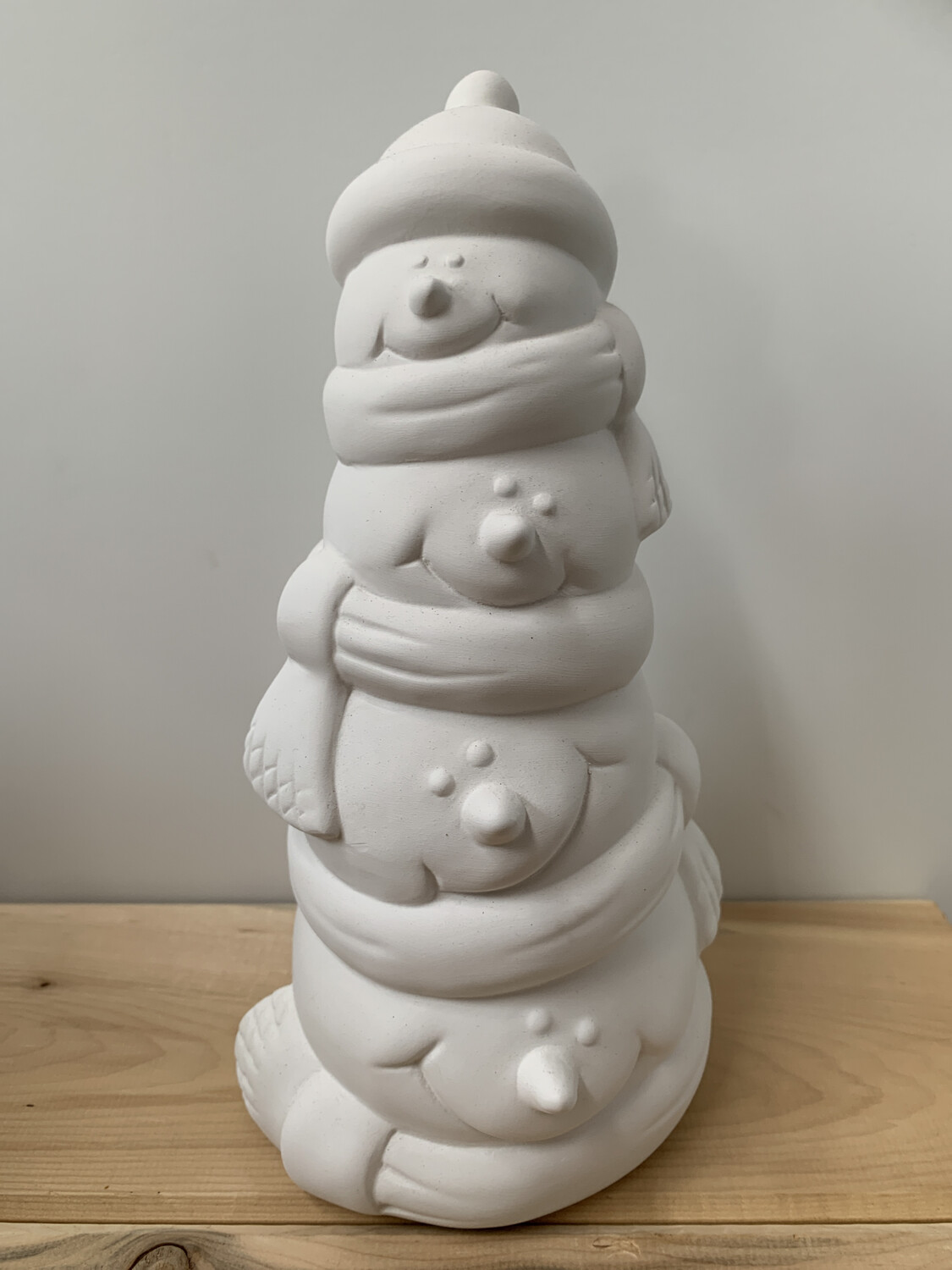 Paint Your Own Pottery - Ceramic 
 Snowman Stack Painting Kit