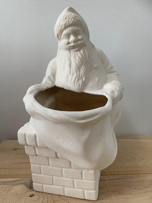 Paint Your Own Pottery - Ceramic
Santa + Chimney Candy Bowl Painting Kit