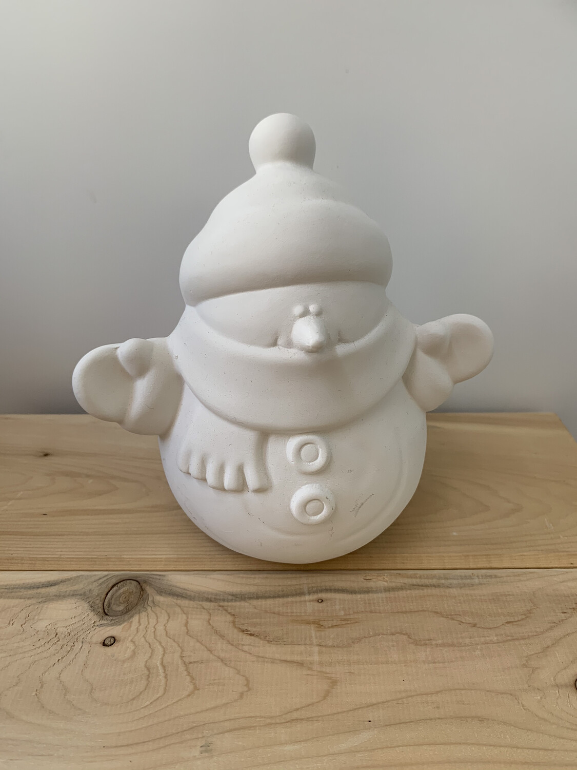 Paint Your Own Pottery - Ceramic 
 Medium Snowman Figurine Painting Kit