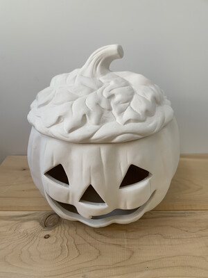 Paint Your Own Pottery - Ceramic 
 Jack O Lantern Pumpkin Box Painting Kit