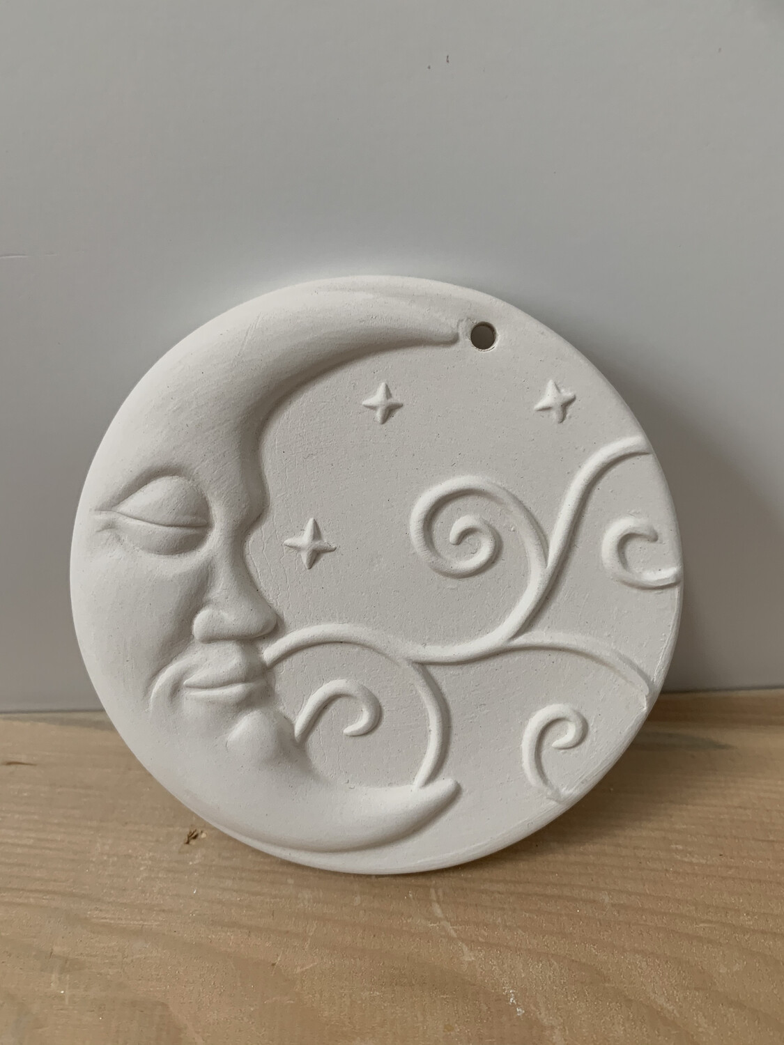 Paint Your Own Pottery - Ceramic 
 Moon Christmas Ornament Painting Kit