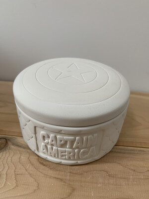 Paint Your Own Pottery - Ceramic 
 Captain America Box Painting Kit