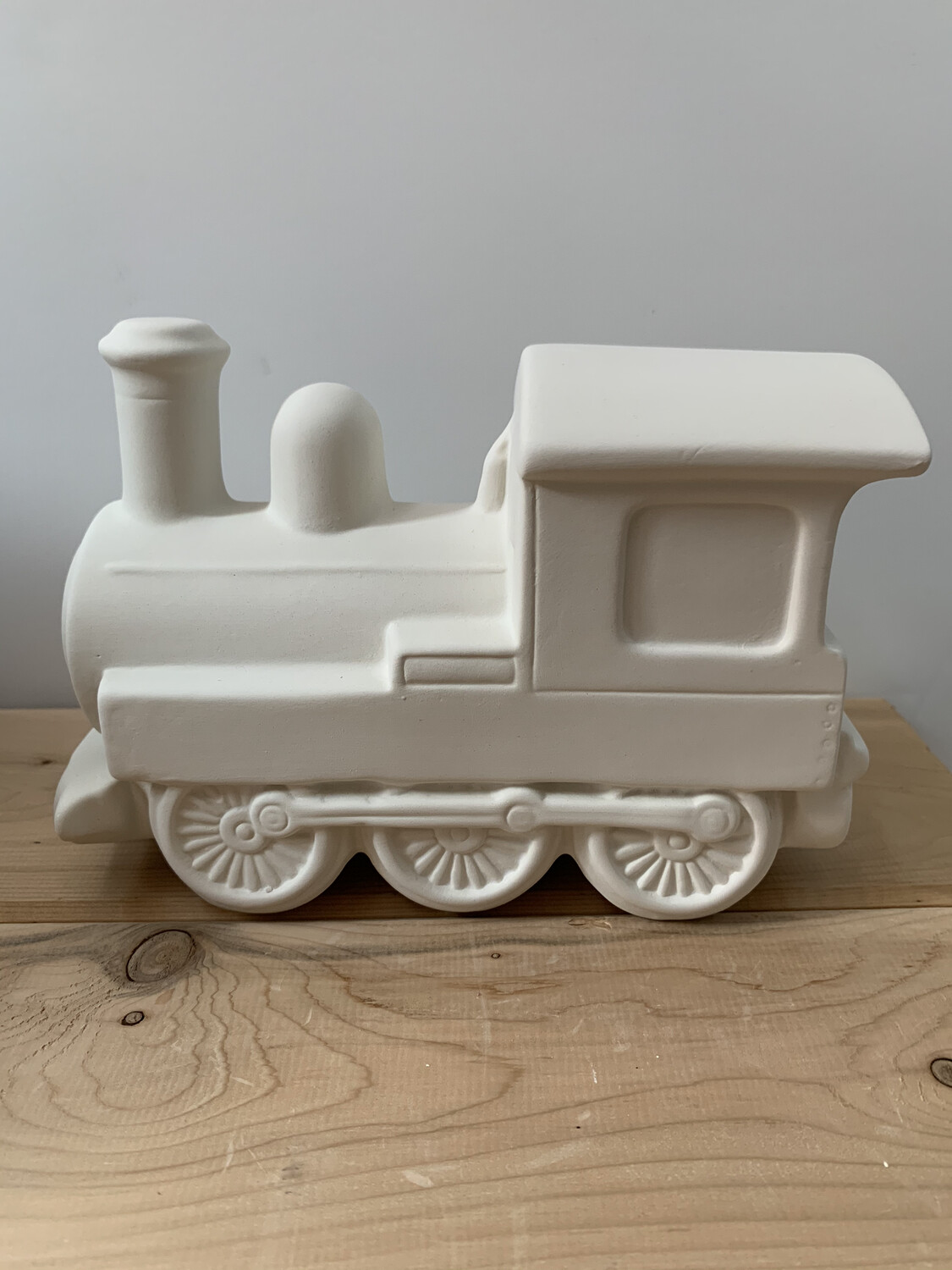Paint Your Own Pottery - Ceramic 
 Train Bank Painting Kit
