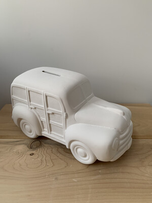 Paint Your Own Pottery - Ceramic  Beach Woody Wagon Bank Painting Kit