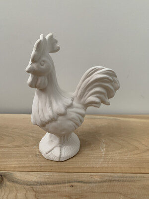NO FIRE Paint Your Own Pottery Kit - 
Ceramic Rooster Figurine Acrylic Painting Kit