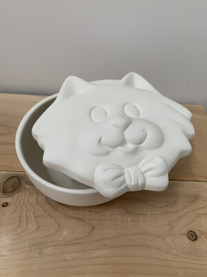 Paint Your Own Pottery - Ceramic 
 Cat Box Painting Kit