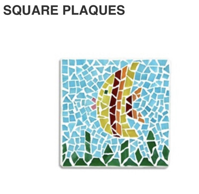 Make Your Own Mosaic - 6” Square Wall Plaque - DIY Craft Kit