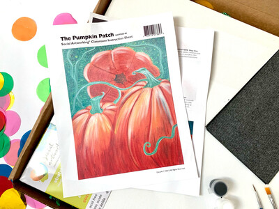 Pumpkin Patch ADULT Acrylic Paint On Canvas DIY Art Kit