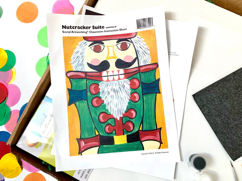 Nutcracker Suite ADULT Acrylic Paint On Canvas DIY Art Kit
