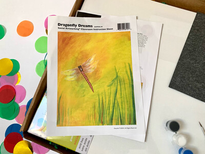 Dragonfly Dreams ADULT Acrylic Paint On Canvas DIY Art Kit