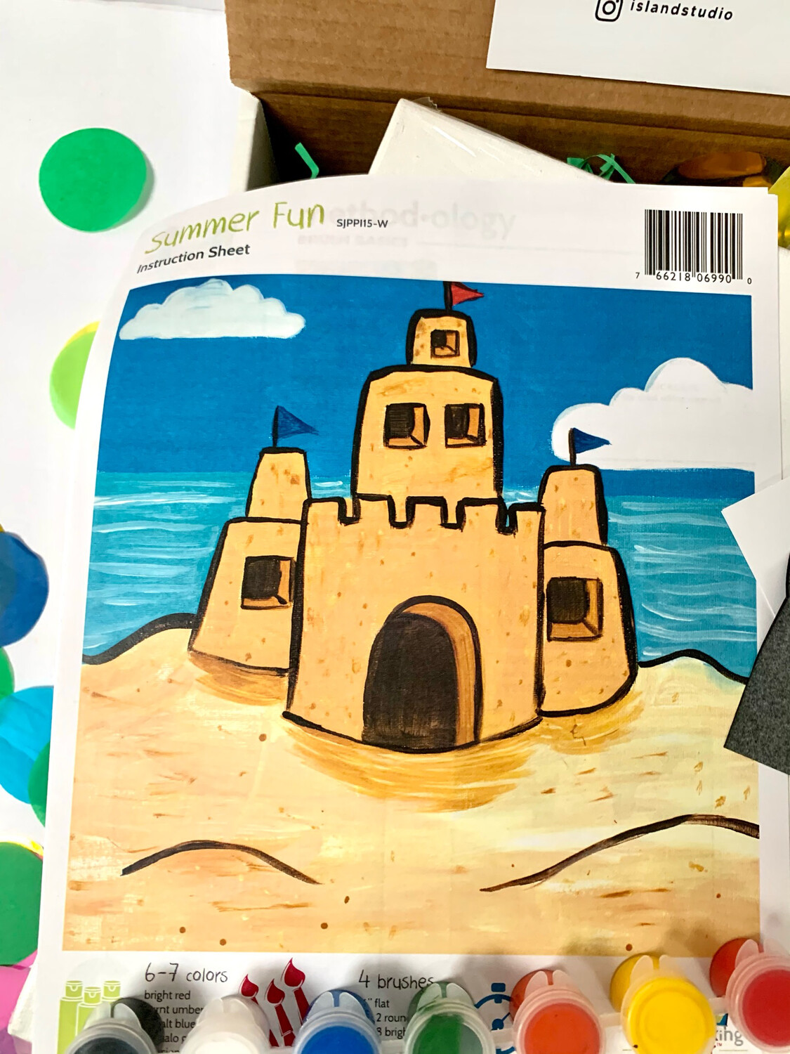 Sandcastle KIDS Acrylic Paint On Canvas DIY Art Kit