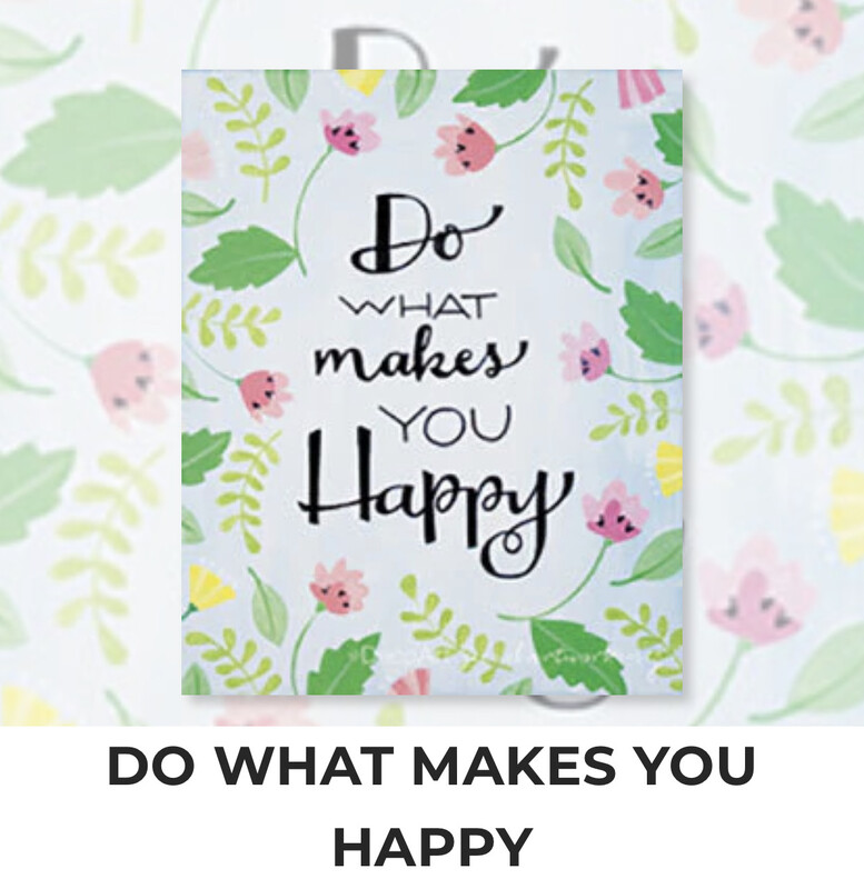 Do What Makes You Happy ADULT Acrylic Paint On Canvas DIY Art Kit