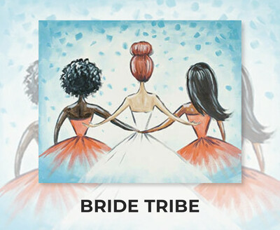 Bride Tribe ADULT Acrylic Paint On Canvas DIY Art Kit