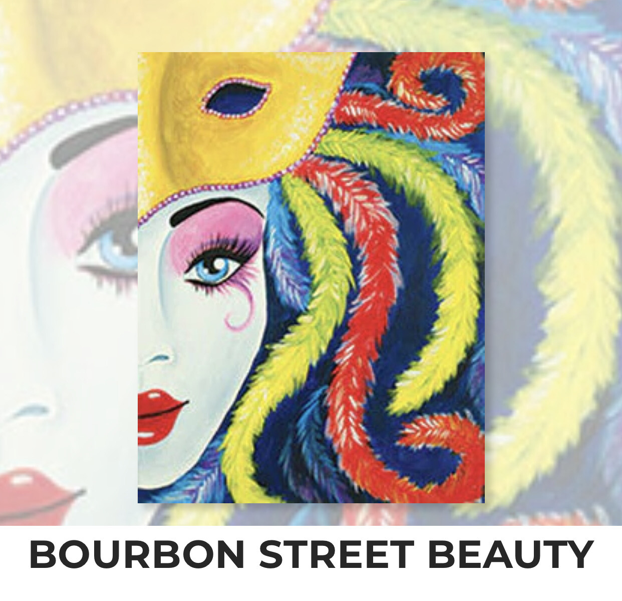 Bourbon Street Beauty ADULT Acrylic Paint On Canvas DIY Art Kit - 3 Week Special Order