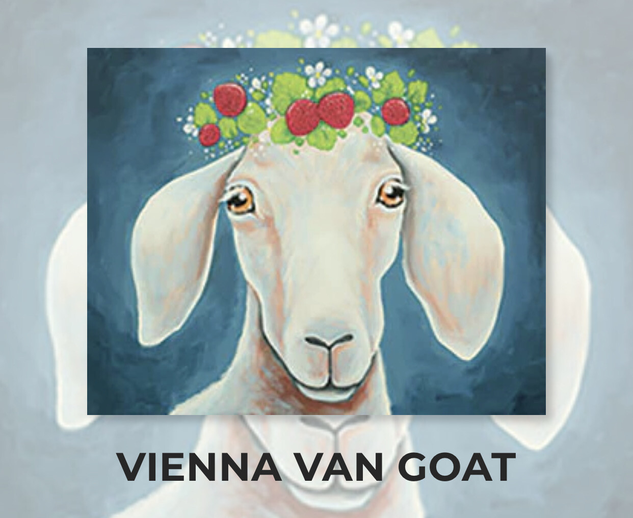 Vienna Van Goat ADULT Acrylic Paint On Canvas DIY Art Kit - 3 Week Special Order