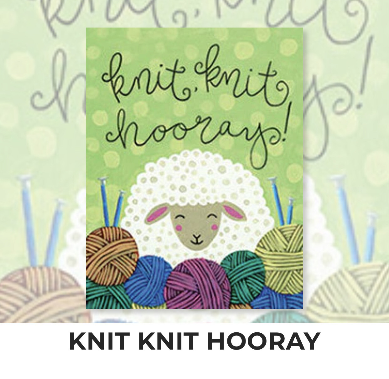 Knit Knit Horray ADULT Acrylic Paint On Canvas DIY Art Kit - 3 Week Special Order