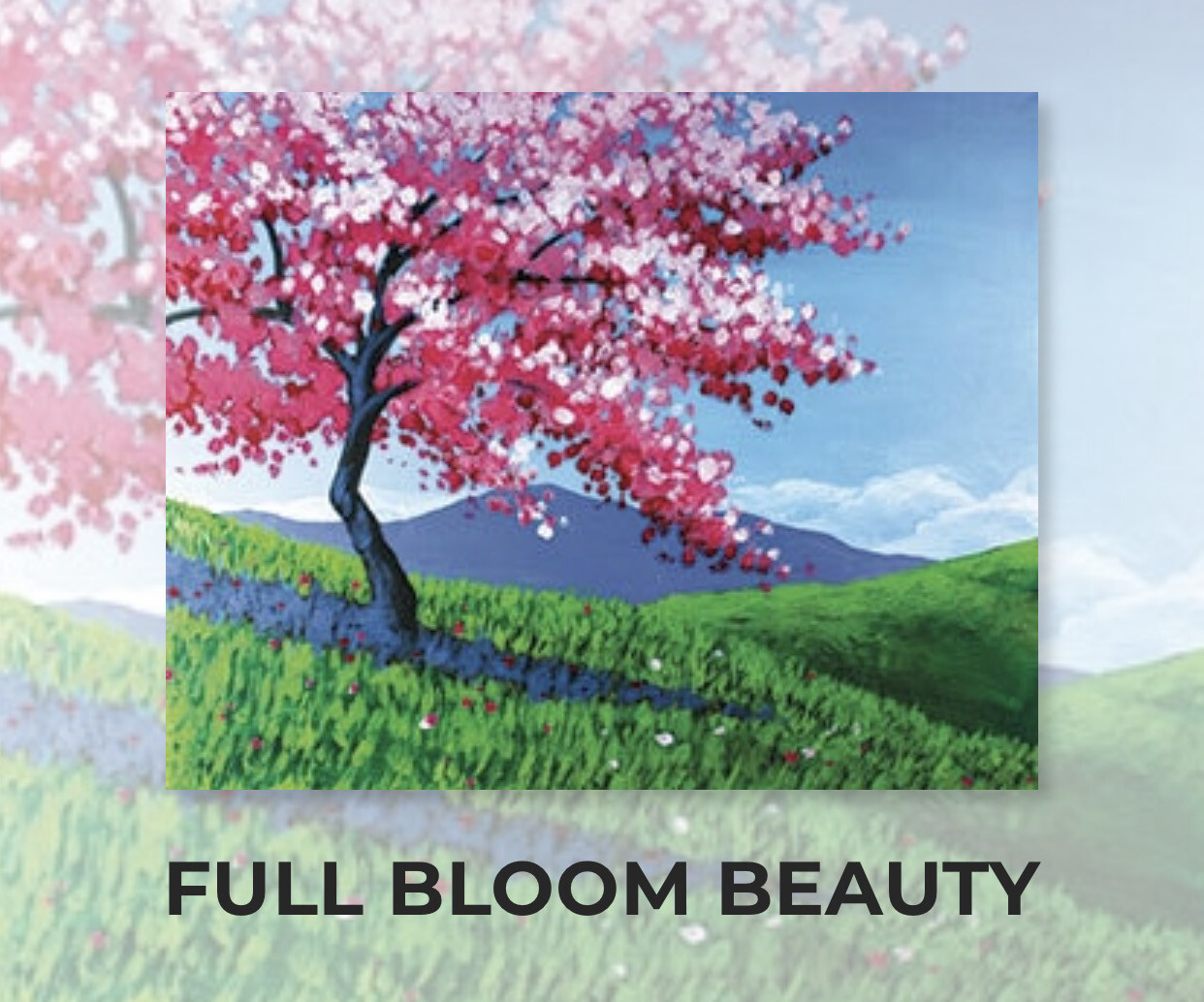 Full Bloom Beauty ADULT Acrylic Paint On Canvas DIY Art Kit - 3 Week Special Order