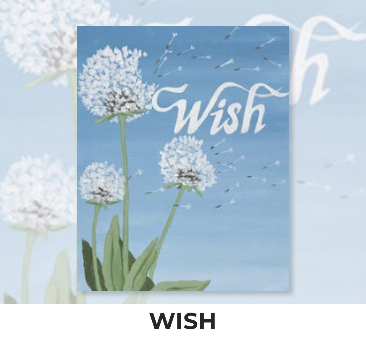 Wish - Dandelion ADULT Acrylic Paint On Canvas DIY Art Kit - 3 Week Special Order