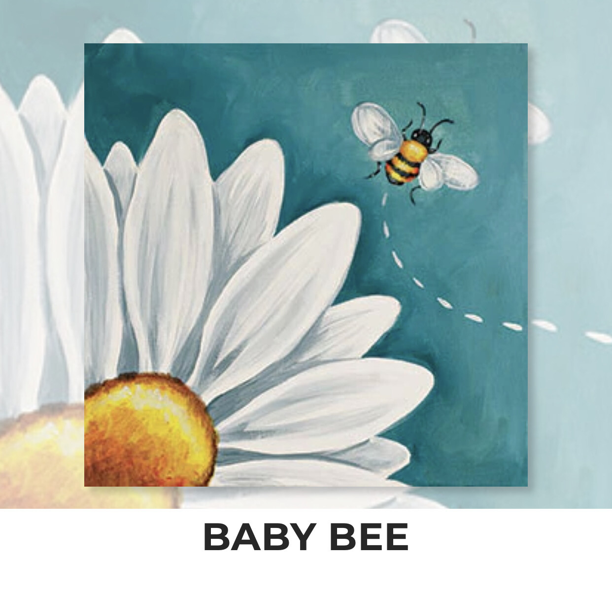 Baby Bee KIDS Acrylic Paint On Canvas DIY Art Kit 