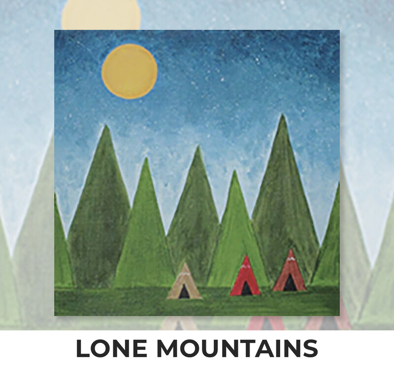 Lone Mountains KIDS Acrylic Paint On Canvas DIY Art Kit