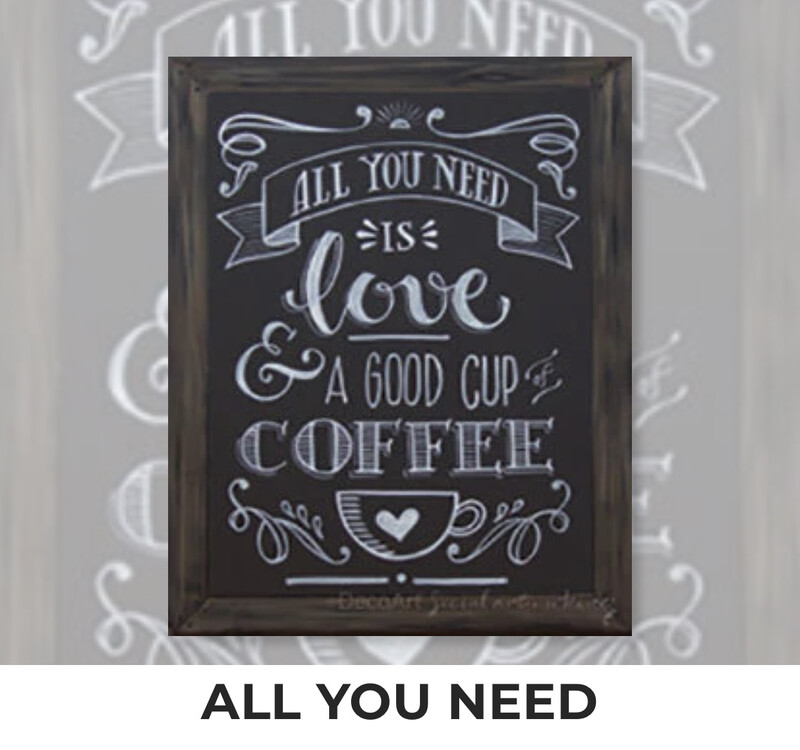 All You Need is Love and a Good Cup of Coffee ADULT Acrylic Paint On Canvas DIY Art Kit