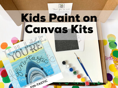 Kids Paint on Canvas Kits