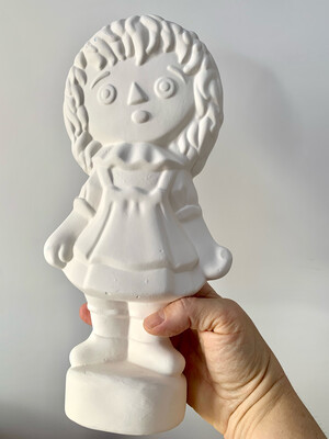Paint Your Own Pottery - Ceramic Raggedy Ann Figurine Painting Kit