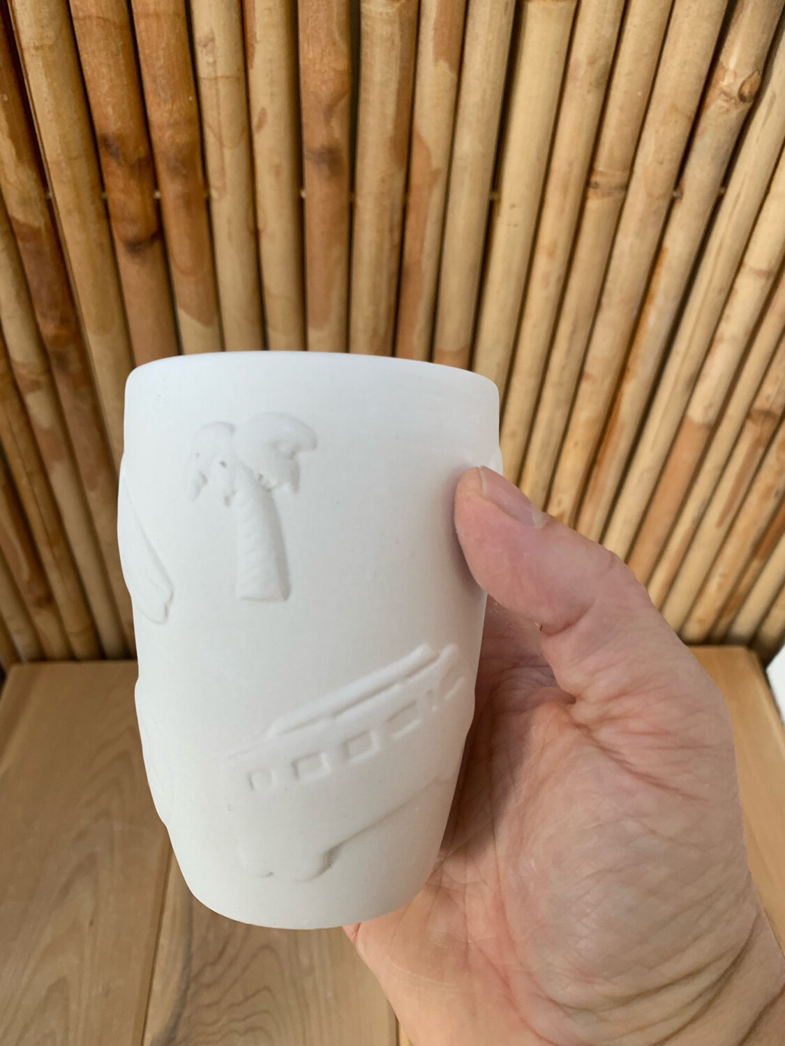 Paint Your Own Pottery - Ceramic Beach Surf Tumbler Mug Painting Kit