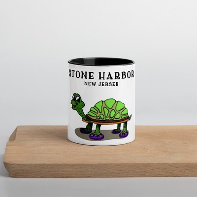 Stone Harbor Turtle Mug with Color Inside 