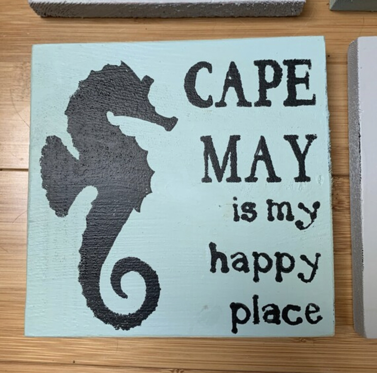 Rustic Wood Cape May NJ Sign - Cape May Is My Happy Place Sign