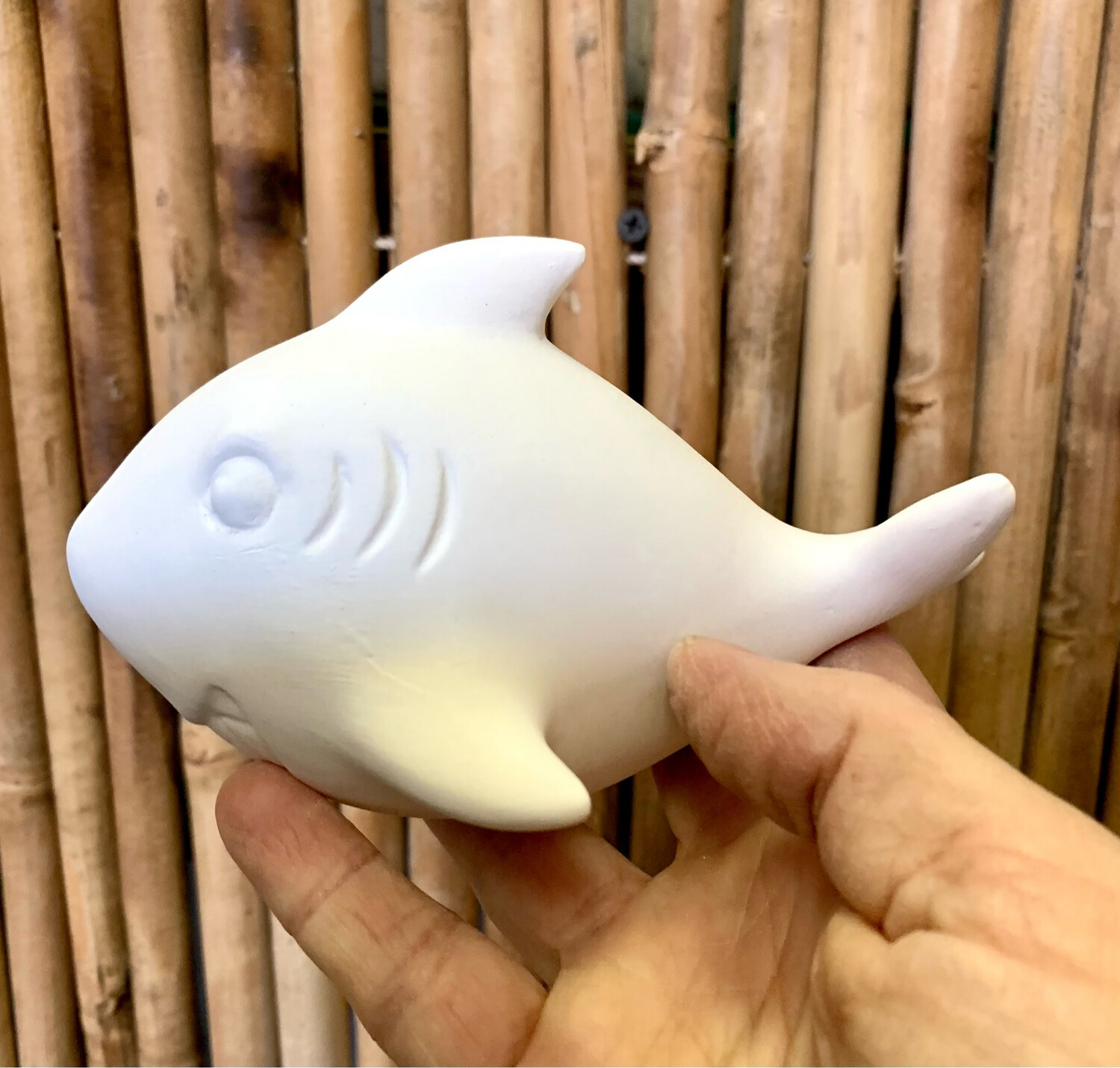 Paint Your Own Pottery - Ceramic 
 Seamus Shark Figurine Painting Kit