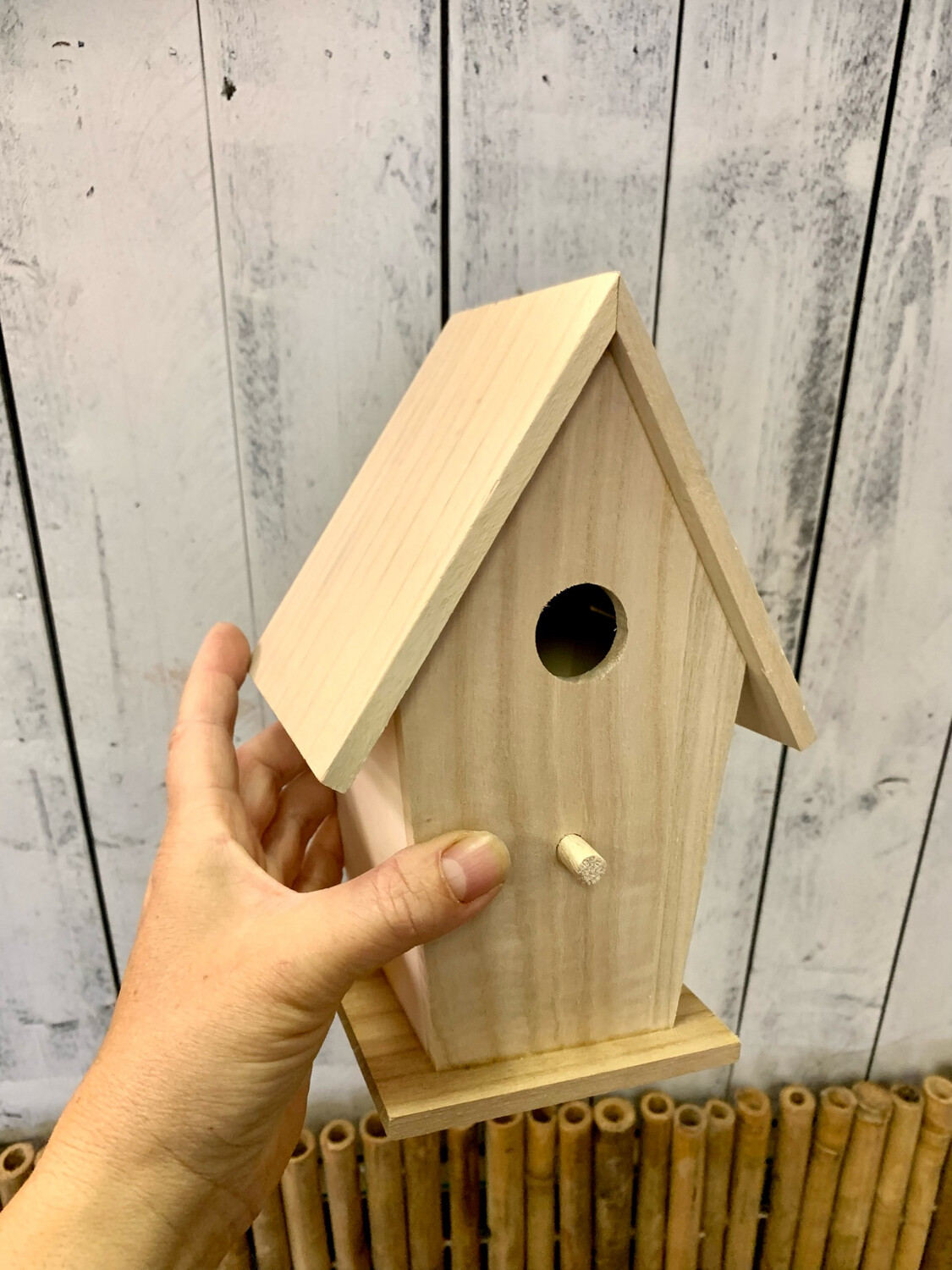 Tall Wood Birdhouse Painting DIY Craft Kit