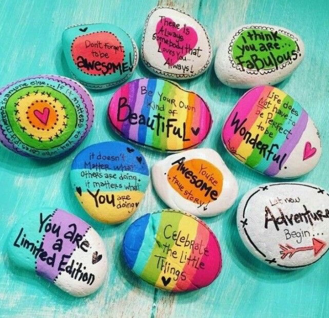 Rock Painting Kit - 6 Unpainted Rocks