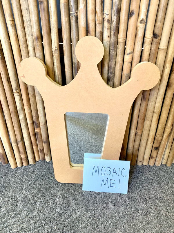 Make Your Own Mosaic - 14” By 17” Crown Wall Mirror - DIY Craft Kit
