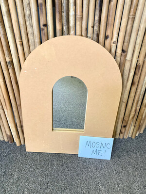 Make Your Own Mosaic - 20” High By 15” Wide Arched Wall Mirror - DIY Craft Kit