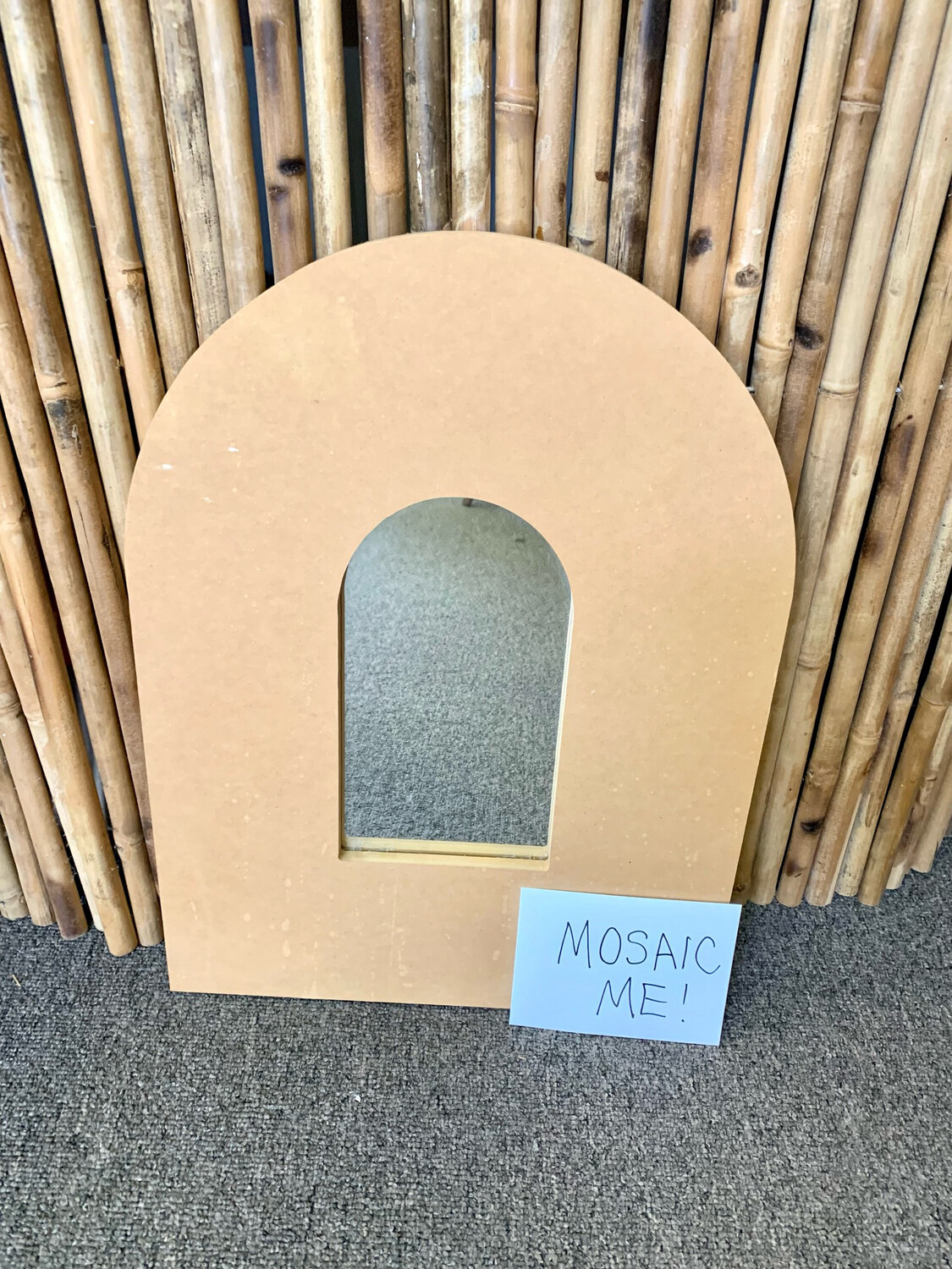 Make Your Own Mosaic - 20” High By 15” Wide Arched Wall Mirror - DIY Craft Kit