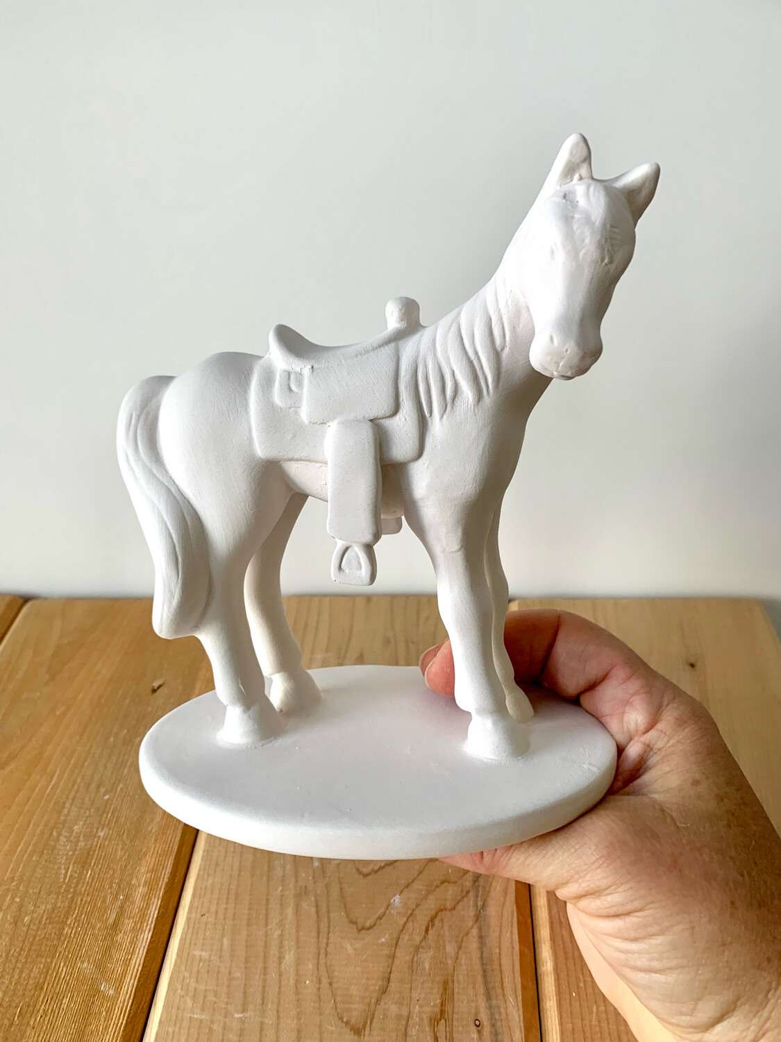 Paint Your Own Pottery - Ceramic
Horse with Saddle Figurine Painting Kit